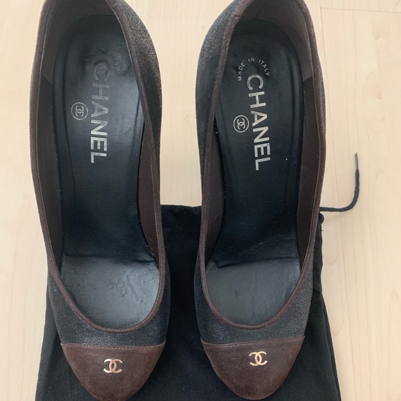 Chanel Classic Chanel pumps hidden platform. Size 38.5 with dustbag - Picture 2 of 13